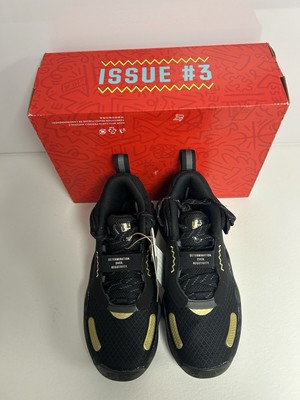 Adidas D.O.N Issue 3 Sneaker schwarz Größe UK 4,5 NEU ORIGINAL UVP 90  #169 