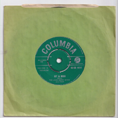 (nZ348) The John Barry Seven plus Four, Hit & Miss - 1960 - 7'' vinyl