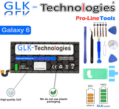 GLK Akku für Samsung Galaxy S 6 SM-G920F EB-BG920ABE Battery  PRO NEU 2026 B.j