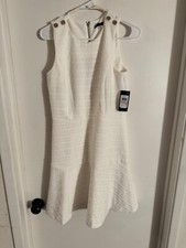 Women NWT "Tommy Hilfiger" white,sleeveless, bodycom,dress. size 6