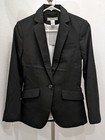 NWT H&M Black Fitted Lined Suit Blazer Jacket w/ Button Pockets Back Vent 2 — photo 6