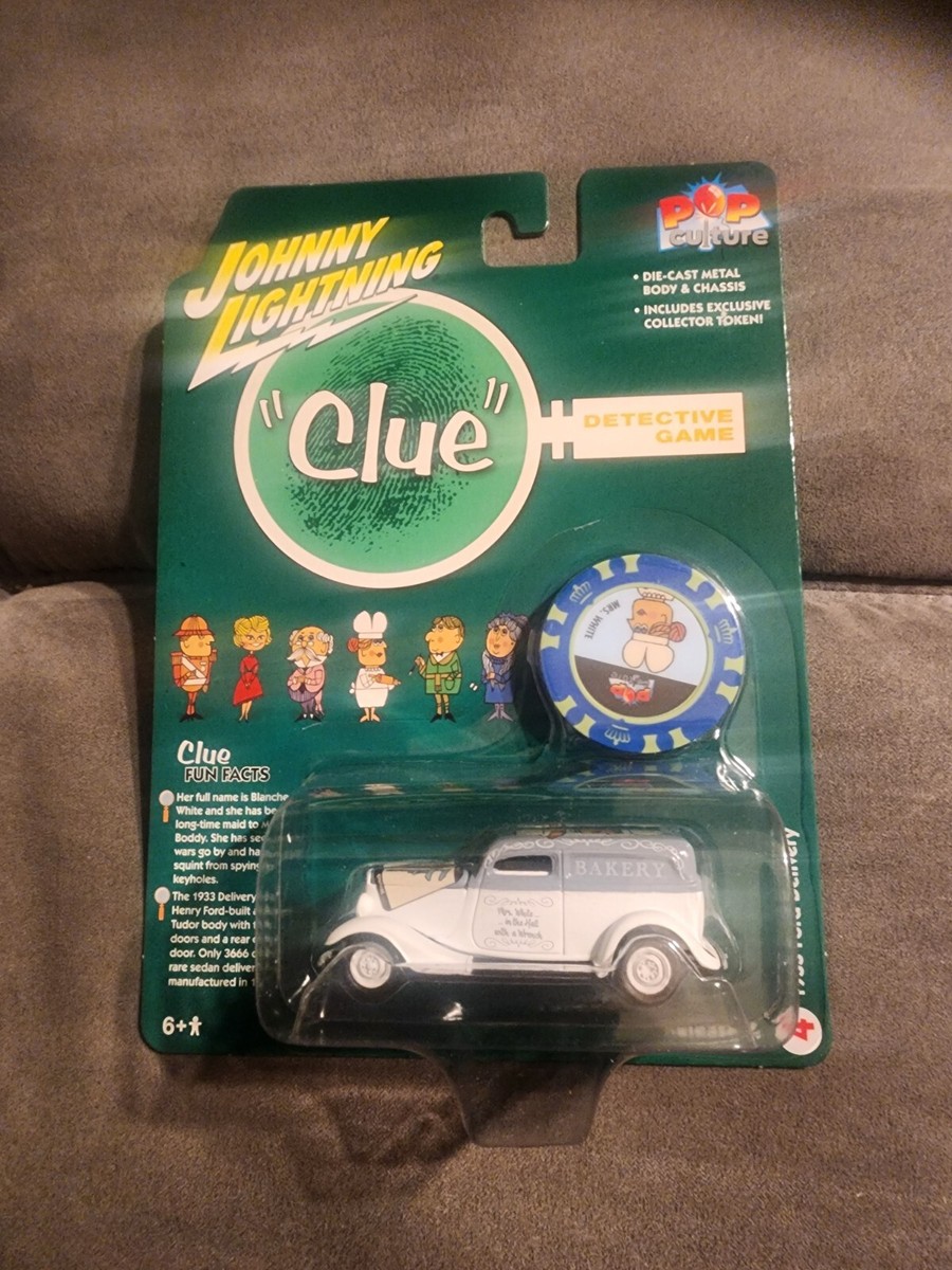 Johnny Lightning 1933 Ford Delivery Van White with Gray Top with