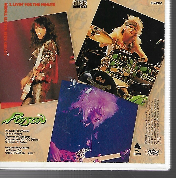 その他 Poison Awaits [CD] Poison Every Rose Has It's Thorn Single Mini CD 3