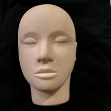 Cosmetology Practice Face Mannequin Head Beauty Facial Eyelash Extension Make Up