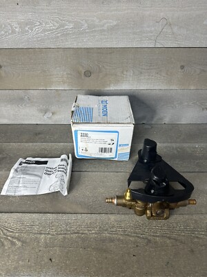 Moen 3330 1/2 Inch Three Function Transfer Valve 3 Port With Stops Sweat On Pex