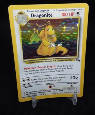 4/62 DRAGONITE FOSSIL 1999 RARE HOLO POKEMON CARD | eBay