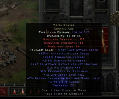 Tomb Reaver 2OS  Magic Find Diablo 2 Resurrected D2R PC Xbox SC Non Ladder