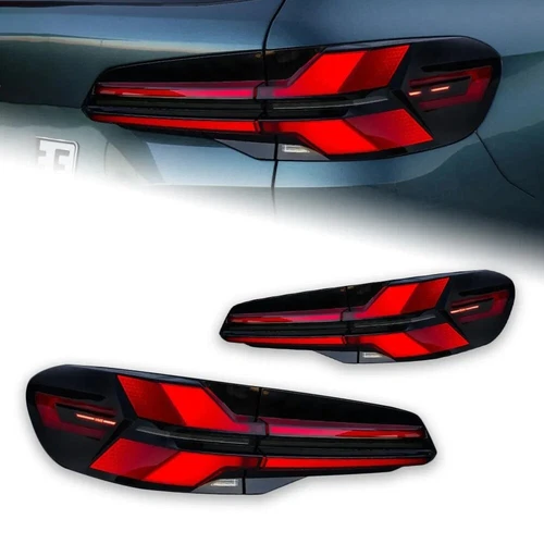 LED Tail Lights For BMW X5 G05 2018-2023 Black Housing Turn Signal Pair Upgrade - Picture 3 of 9