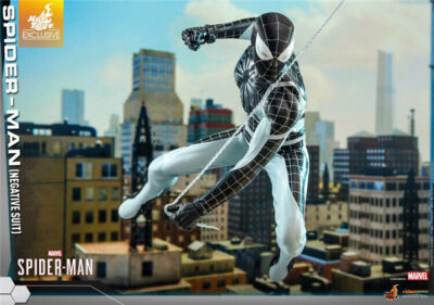 New Hot Toys VGM36 Marvel's Spider-Man (Negative Suit) 1/6 Acttion
