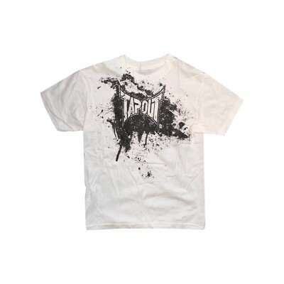 TAPOUT T-Shirt Small Jungen weiß Splat Logo UVP 20 £