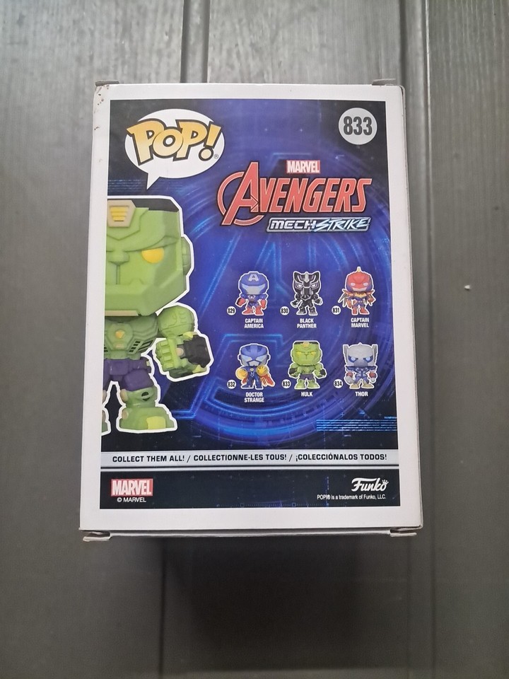 Funko Pop! Vinyl Marvel Hulk 833 Damaged Box 889698552370 eBay