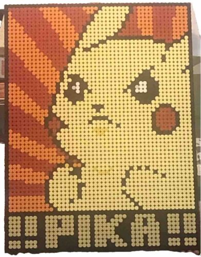 Braingagement Brickart Mosaic “Pikachu” Pokemon 2803 Compatible Pcs. US Seller. - Picture 1 of 1