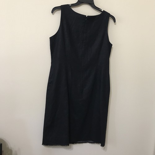 I.S.C. Black sequined pencil dress sleeveless pre-owned sIZE 14 - Picture 8 of 12