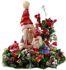 Santa  Birds Christmas Centerpiece Table Decoration 18  FREE FAST SHIPPING 