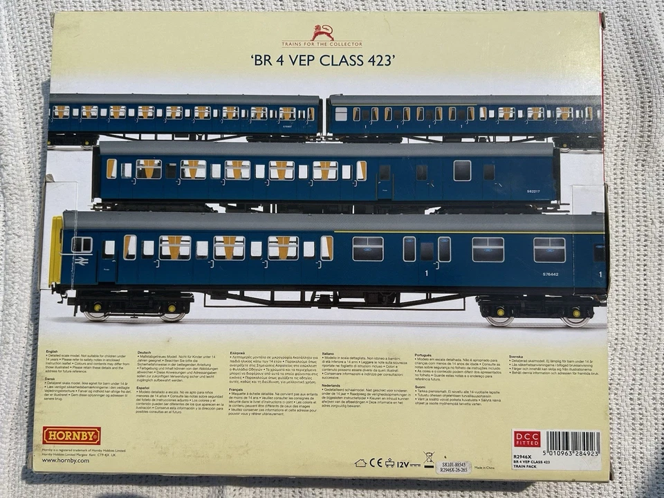 OO Hornby R2946 - BR Class 423 VEP 4 Car Unit - DCC FITTED - EXCELLENT - Image 2 of 4
