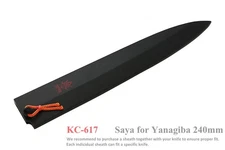 Kanetsune Seki Japan KC-617 240mm Wood Fixed Blade Yanagiba Kitchen Knife Sheath