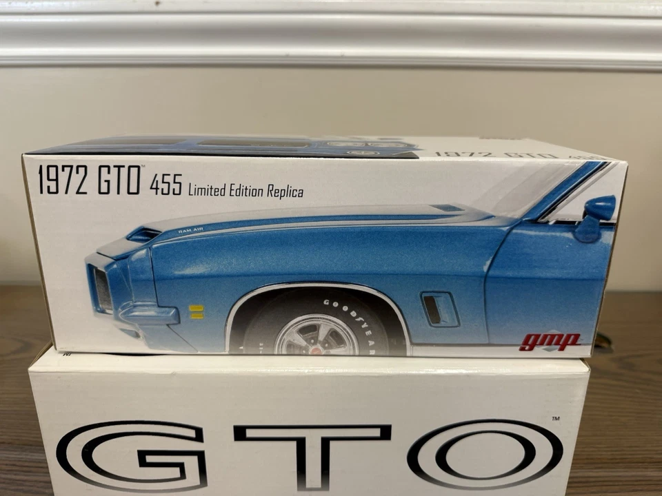 GMP G2401203 1972 Pontiac GTO 455 Limited Edition Blue/white 1:24 1 OF 1000 FS - Image 4 of 4