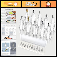 10 Pack Replacement Apple Pencil Tips - High Sensitivity Hybrid Tips for Drawing