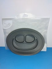 EZPZ Mini Mat Plates Silicone Suction Placemat Baby Toddler Feed Gray (;)