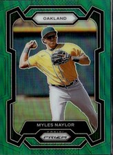 2024 Panini Prizm Myles Naylor #254 Green Prizm