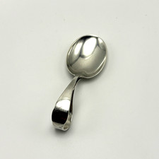 Vintage Sterling Silver Loop Handle Baby Spoon 20.65g 3.5  Infant Feeding Spoon
