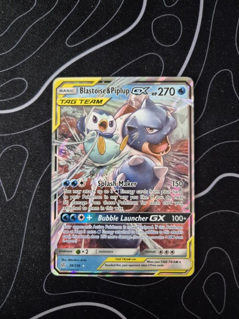 Blastoise & Piplup GX #38 (Cosmic Eclipse (2019))