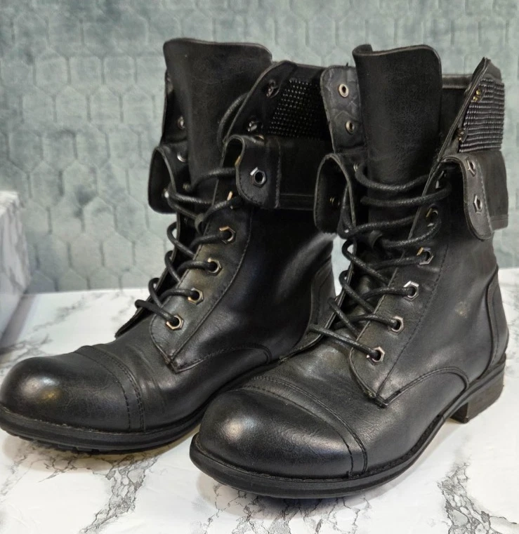 Черные боевые ботинки Lane Bryant 9w - Изображение 4 из 4