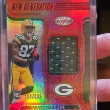 Panini 2022 Certified Romeo Doubs New Generation Jerseys RC Red /199