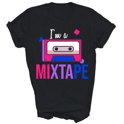 I Am A Mixtape Bi Pride Bisexual Funny Unisex Shirt Gift