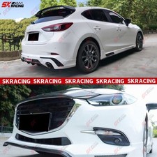 Carbon Fiberunpainted Front Rear Lip Bodykits For Mazda 3 Axela Hatchback 17-18