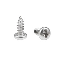 50X Selbstschneidend Schrauben Kreuzschlitzkopf 316 Edelstahl Bolzen 3X8Mm