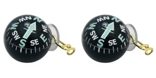 Coghlan's Ball-Type Pin-On Compass Liquid Filled Luminous Arrow Survival(2-Pack)
