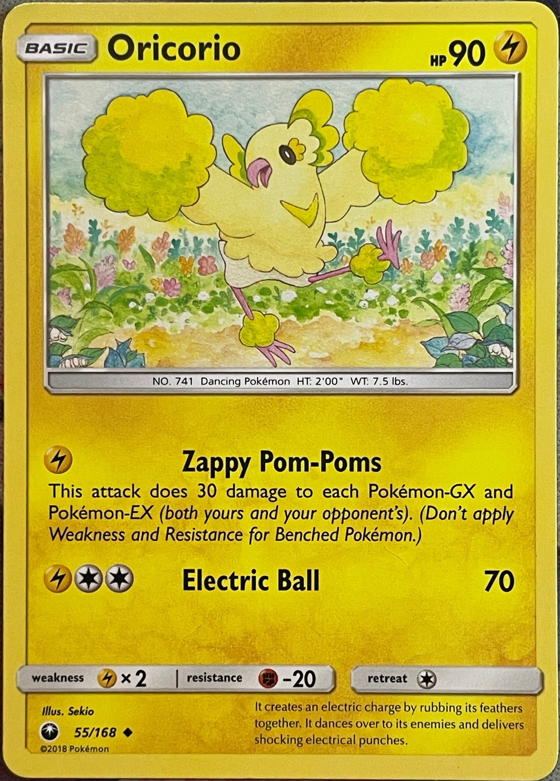 Oricorio - 55/168 - Celestial Storm Pokemon 2018