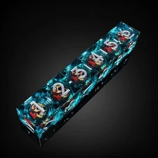 Skull D6 Resin Dice Set 6-PCS DND Hexahedron Dice 18mm Role Playing Dice Set ...
