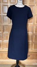 Tory Burch Dress Short Sleeve Navy Blue Classic Dress Size 14