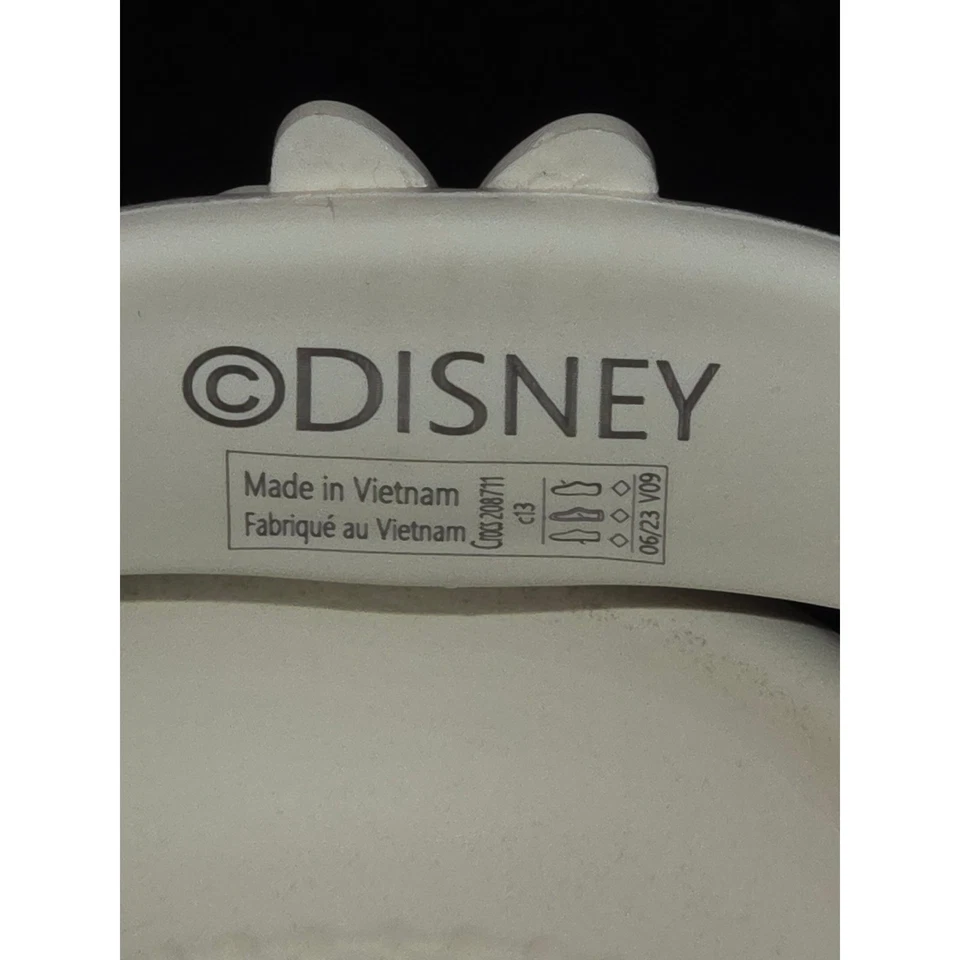 Disney Minnie Mouse Crocs Kids C13 White Red Polka Dot Bow Clogs Shoes - Image 3 of 4