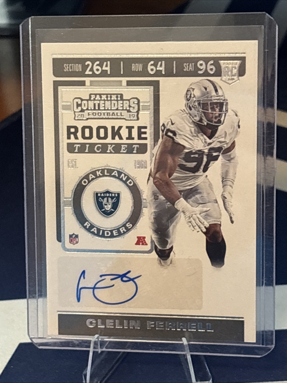 2019 Panini Contenders - Rookie Ticket Clelin Ferrell #243 (AU, RC)