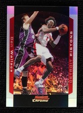 2004-05 Bowman Draft Chrome Refractor 27/300 Ben Wallace #103 HOF 4vc