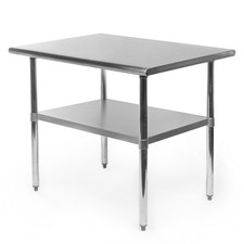 Commercial Stainless Steel Kitchen Food Prep Work Table - 24" x 36"