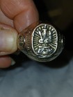 Vintage Bodhisattva Silver  Ring, Manjusi, Sign Of The Hare, Adjustable Diameter — photo 2