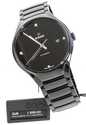 RADO TRUE Automatic Diamonds Herren Armbanduhr FULL SET in OVP NEU