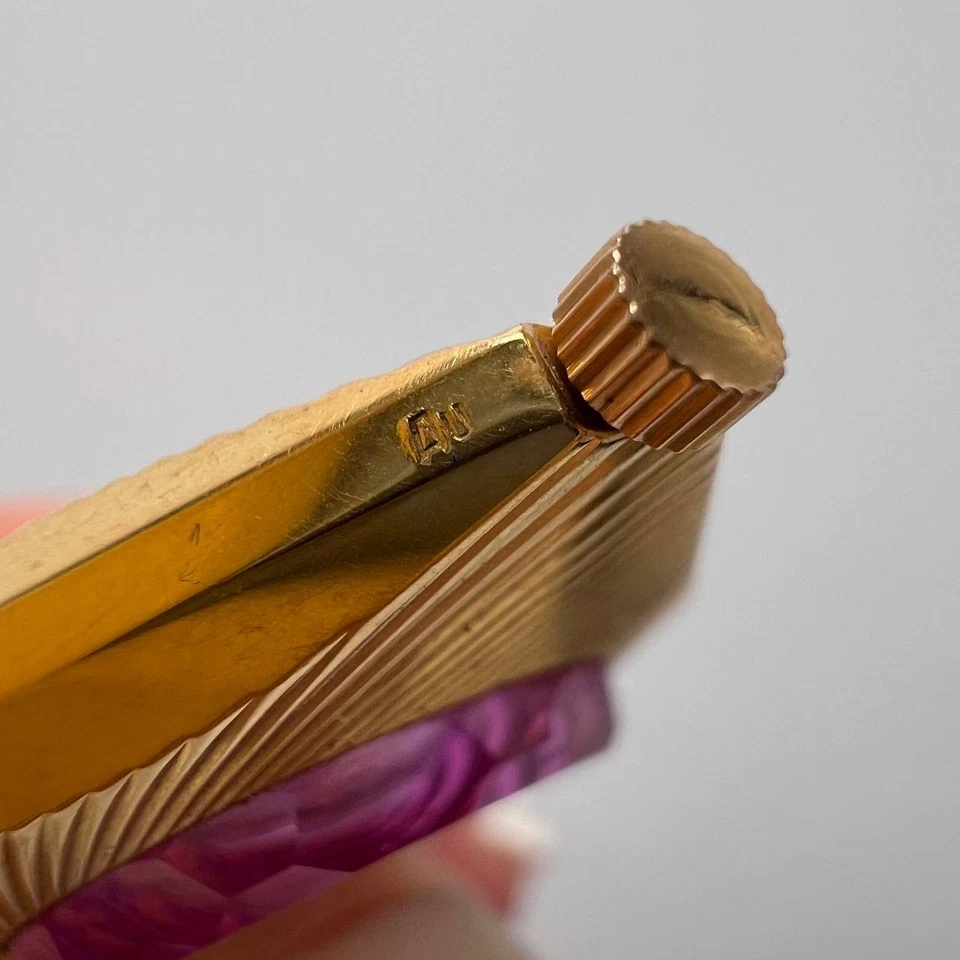 20 世纪 70 年代 Chaika 苏联手表吊坠 17J 机械金镀金 AU 工作带盒 — 第 4/4 张图片