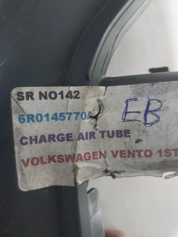 Charge air tube for volkswagen vento polo skoda rapid fabia 6R0145770A - Image 3 of 4