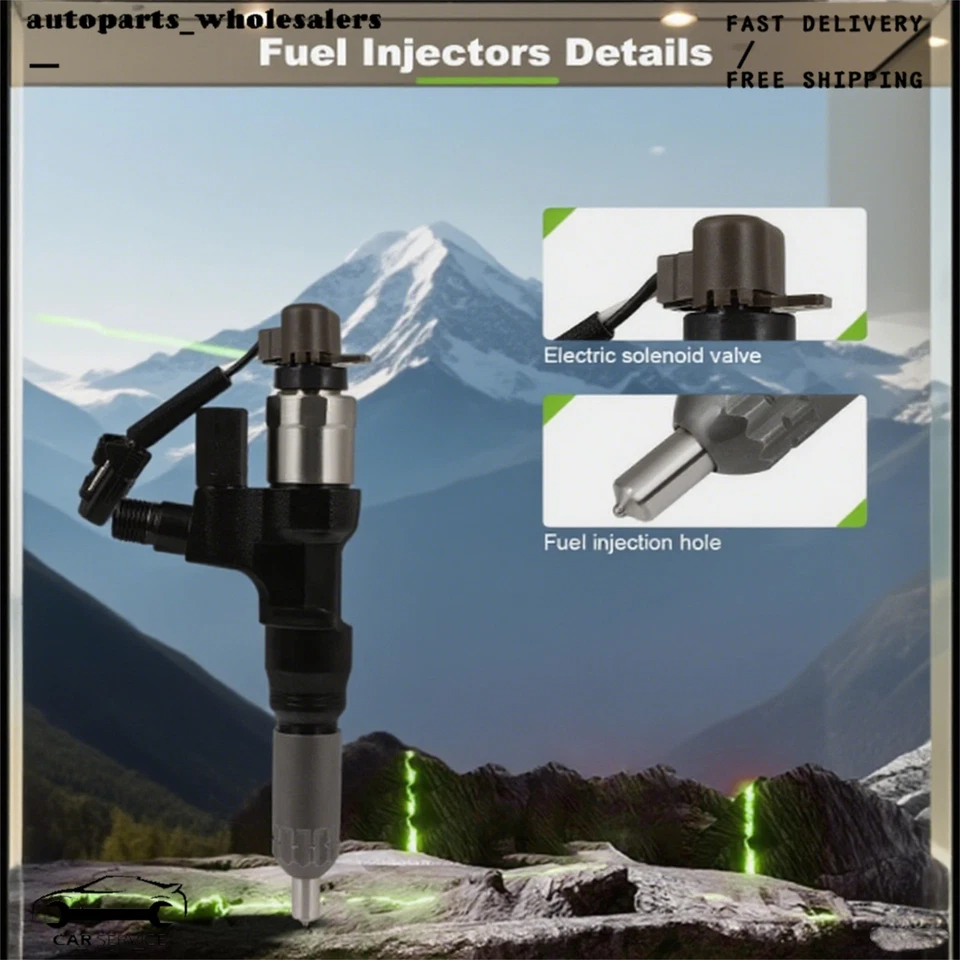 Inyector diésel nuevo para Hino 198 238 258 268 268A 308 338 338CT 358 500 7,7 L EE. UU. Foto 2 de 4