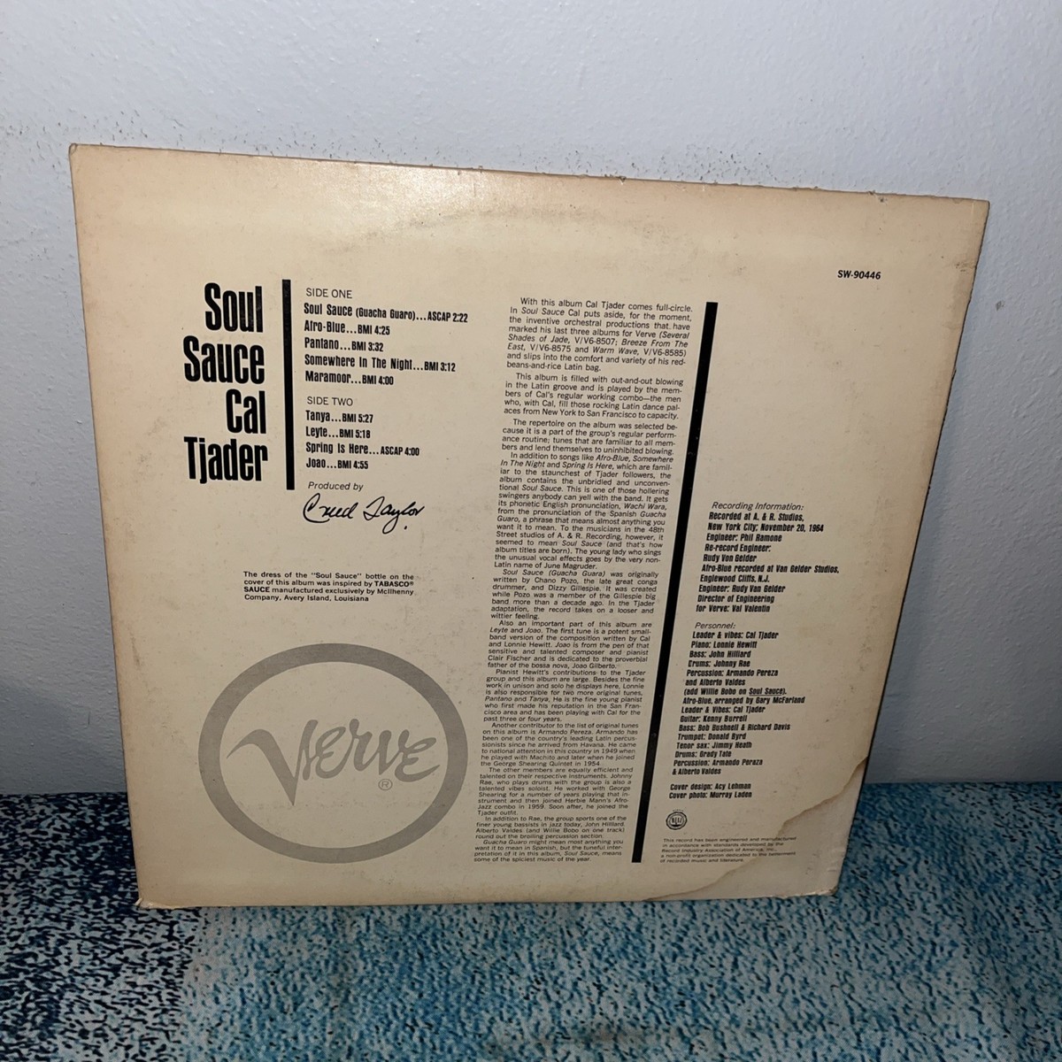 Soul Sauce Cal - Tjader LP Verve Vinyl レコード CAL TJADER 0