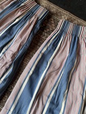 Vintage Stripe Laura Ashley Curtains Cottage Aesthetic