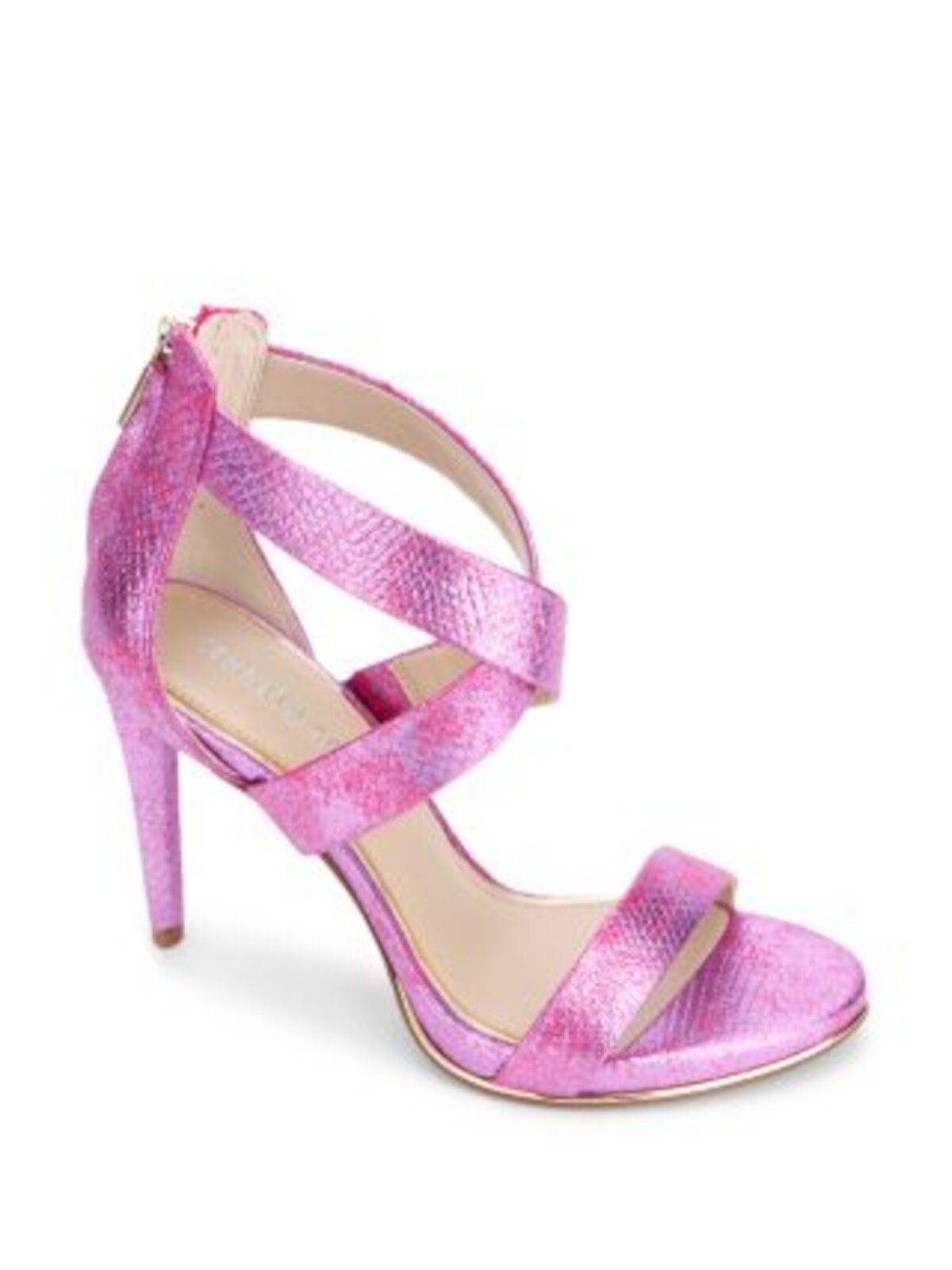 KENNETH COLE Womens Purple Snake Brooke Almond Toe Stiletto Heeled Sandal 65 M 11490₽