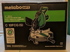 Metabo HPT 10" Compound Miter Saw C 10FCG (S) New in box