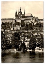 Prague Castle with Malá Strana Historic View Real Photo Postcard