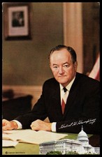1960s Hubert H. Humphrey Vice President Washington DC Fabian Bachrach Postcard